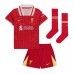 Camisa de time de futebol Liverpool Mohamed Salah #11 Replicas 1º Equipamento Infantil 2024-25 Manga Curta (+ Calças curtas)